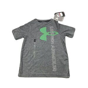 Under Armour Boys Youth Logo Short Sleeve YXS 5-6 Kids NWT $20